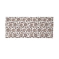 thumbnail image 2 of Floral Neck Gaiter, Ornamental Foliage Motif, Unisex, Warm Taupe Umber Blush, by Ambesonne, 2 of 3