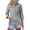 08## Gray, variant on Womens 3/4 Length Sleeve Polo Shirts Business Casual Collared V Neck Tops Summer Cotton 3 Buttons Golf Shirt,Pink XL