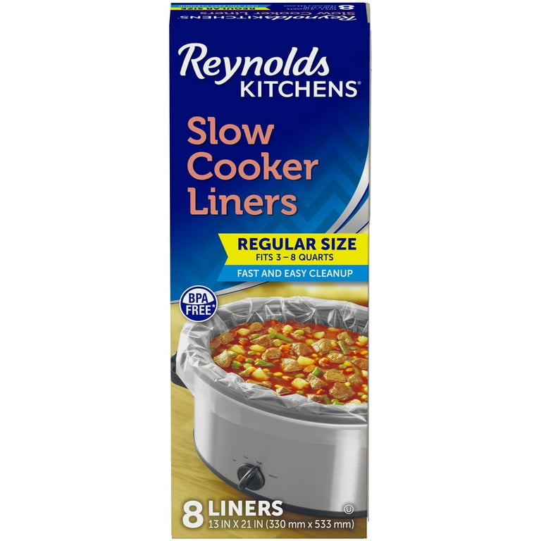 REYNOLDS Slow-Cooker Liner Bags (#8) 2 Boxes (#16 Total) Fits 3-8