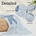 thumbnail image 3 of Navy Blue Starfish Body Pillow Cover 20 x 54 Inch Decorative Pillow Cover Vintage Gray Farmhouse Coastal Summer Lumbar Pillowcase Seasonal Rectangle Cushion Case for Couch Sofa Bed Living Room, 3 of 9