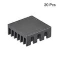 thumbnail image 3 of Unique Bargains 14x14x6mm Radiateurs en Aluminium Radiateurs Électroniques pour MOS IC Chip Noir 20 Pack, 3 of 4