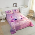 thumbnail image 4 of Erosebridal Pink Axolotl Comforter Set King Size Cute Ocean Sealife Bedding Set Cartoon Salamander Comforter Kawaii Underwater Reptile Animal Quilt Set, 4 of 7