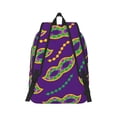 thumbnail image 3 of Balery Carnival Masks and Beads Vintage Canvas Backpack for Men and Women - Large Capacity, Durable Travel Laptop Bag for School, Work, Hiking, and Outdoor Activities, 3 of 7