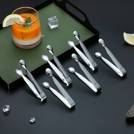 

Silver Sugar Tongs Set Of 6 Stainless Steel Ice Tongs Mini Serving Tongs Appetizers Tongs