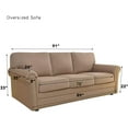 thumbnail image 5 of Wehilion Stretch Oversized Sofa Slipcover 1-Piece Sofa Cover Furniture Protector Couch Soft with Elastic Bottom for Kids, Polyester Spandex Jacquard Fabric Small Checks Christmas Red, 5 of 9