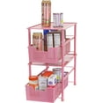 Simple Houseware Stackable Under Sink Cabinet Sliding Basket Organizer ...