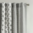 thumbnail image 3 of INK+IVY Modern Curtain Adult Indoor Cotton Curtain, 50x95", Gray, 3 of 8