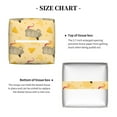 thumbnail image 5 of Picia mouse and cheese Pattern Tissue Box Cover,PVC Leather Square Holder,Tissue Box Holder with Magnetic Bottom,Facial Paper Organizer Dispenser-5.2"X5.2"X5.2", 5 of 7