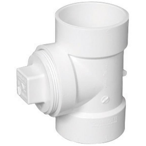 Charlotte Pipe Foundry PVC00444X1200HA Clean Out Tee 4 in. Hxhxfpt