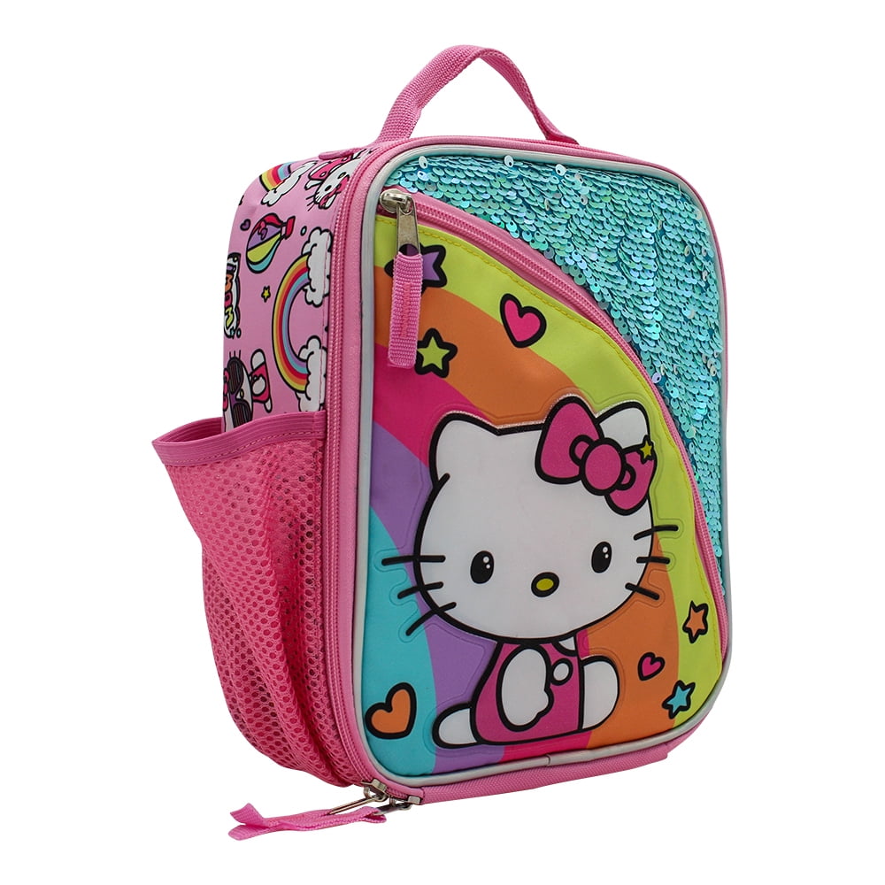Hello Kitty over the Rainbow Reusable Rectangular Lunch Bag - Walmart.com
