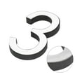 thumbnail image 3 of 3 Inch House Numbers 3D Number Mirror Wall Stickers Self-Adhesive for DIY Home Decoration Silver Number 3, 3 of 5