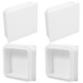 thumbnail image 4 of Shisuyan Square Fence Post Cap White For Outdoor Use 4Pcs 3.9X3.9X1.1In, 4 of 8