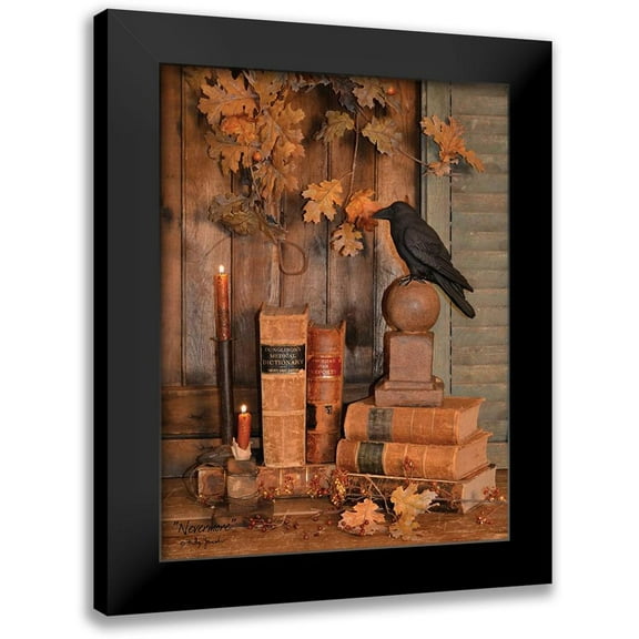 Jacobs, Billy 12x14 Black Modern Framed Museum Art Print Titled - Never More