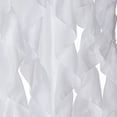 thumbnail image 2 of Diamond Home Cascade Classic White Solid Print Shabby Chic Rod Pocket Blackout Waterfall Valances, 84 x 50 in ( 2 Panels), 2 of 2