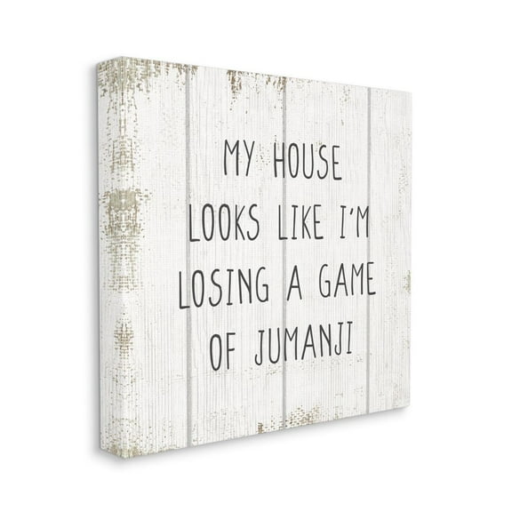 Stupell Industries My House Looks Like Losing a Game Family Humor Designed by Daphne Polselli