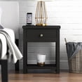 thumbnail image 3 of Hillsdale Harmony Storage Farmhouse Wood Accent Table in Black, 3 of 4