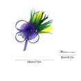 thumbnail image 3 of SRZYMJ Fascinators Hats with Feather for Women 2026 Derby Hats Small Tea Party Hat with Headband, 3 of 3