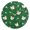 Gold, variant on Round Art Wall Clock Vintage Oil Painting Texture Decorative Clock Gold Pointer, Multi-Purpose Desktop & Hanging Creative Decor Clock for Home Living Room White Duck Green Fabric