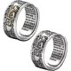 thumbnail image 1 of Feng Shui Pixiu Mantra Ring, Buddhist Good Luck Amulet Mantra Double Protection Anillo Pixiu Ring Gift For Men Women, 1 of 4