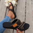 thumbnail image 4 of HTHLVMD Comfortable Non-Slip Casual Sandals, Summer Sandals for Women 2026 Extra Wide Beach Breathable Comfortable Mesh Hollow Mesh Slide Sandls Orthopedic Shoes, Coffee 5.5, 4 of 6