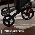 thumbnail image 6 of ZENART Foldable 3 Wheel Rollator Walker Lightweight for Seniors with 10" Wheel, Black, 6 of 6