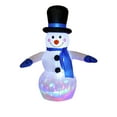 thumbnail image 3 of Lunxisen 1 Pcs Christmas Inflatables Snowman with Colorful Lights Outdoor Yard Decorations, Blow Up Cute Snowman Xmas Frosty Winter Decor Clearance for Indoor Lawn Garden Holiday Party, 3 of 7