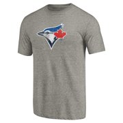 Men's Ash Toronto Blue Jays Distressed Team Tri-Blend T-Shirt