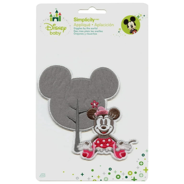 Wrights Disney Mickey Mouse Minnie with Silhouette Iron-On Applique