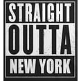 thumbnail image 4 of Old Glory Mens Straight Outta New York Short Sleeve Graphic T Shirt, 4 of 6