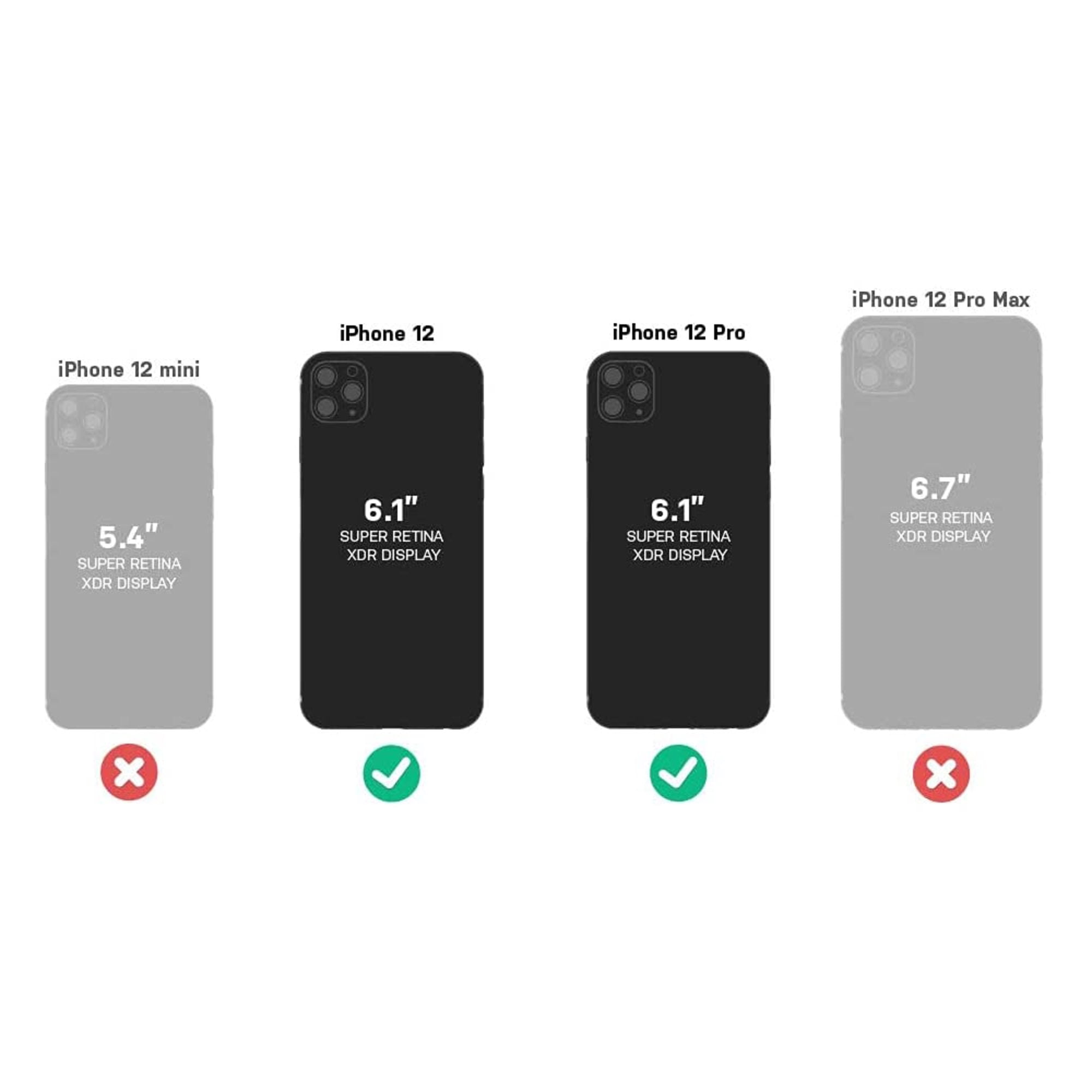 OtterBox iPhone 12 & iPhone 12 Pro Commuter Series Case - Bespoke Way (Blazer Blue/Stormy SEAS Blue), Slim & Tough, Pocket-Friendly, with Port Protection