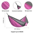 thumbnail image 2 of QUANFENG QF Hammock Nylon Portable Travel Camping Hammock, Pink/Gray, 2 of 6