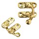 thumbnail image 3 of 1 par de ganchos decorativos de cerradura pequeña de Metal antiguo candado de joyero de madera con tornillos para herrajes para muebles 5 pares JFHHH pequeña, 3 of 4