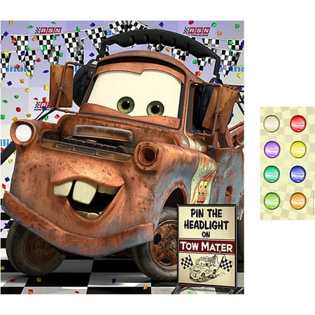 Hallmark Party Disney Cars Party Game Pin the Headlight