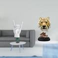 thumbnail image 2 of Estatua de gesto rockero, escultura de música rock, figura de cabeza de tigre, adorno de mesa de resina, adecuado para el hogar, restaurante, hotel, d, 2 of 8