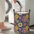 thumbnail image 4 of Lsque Colorful Compasses pattern Laundry Hamper Basket, Tall Woven Rope Hamper Basket for Clothes, Lightweight Storage Basket, Collapsible Waterproof-Medium, 4 of 8