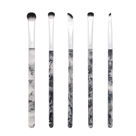 MODA Smoke Show, 5pc Eye Makeup Brush Set, Includes - Shadow, Shader, Triad, Smudger & Liner Brushes, Black Eye Black