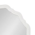 thumbnail image 3 of Kate and Laurel Ripling Traditional Round Scallop Framed Mirror, 26 Inch Diameter, White, Coastal Scalloped Rounded Bathroom Vanity Mirror or Fireplace Mantle Wall Decor, 3 of 8