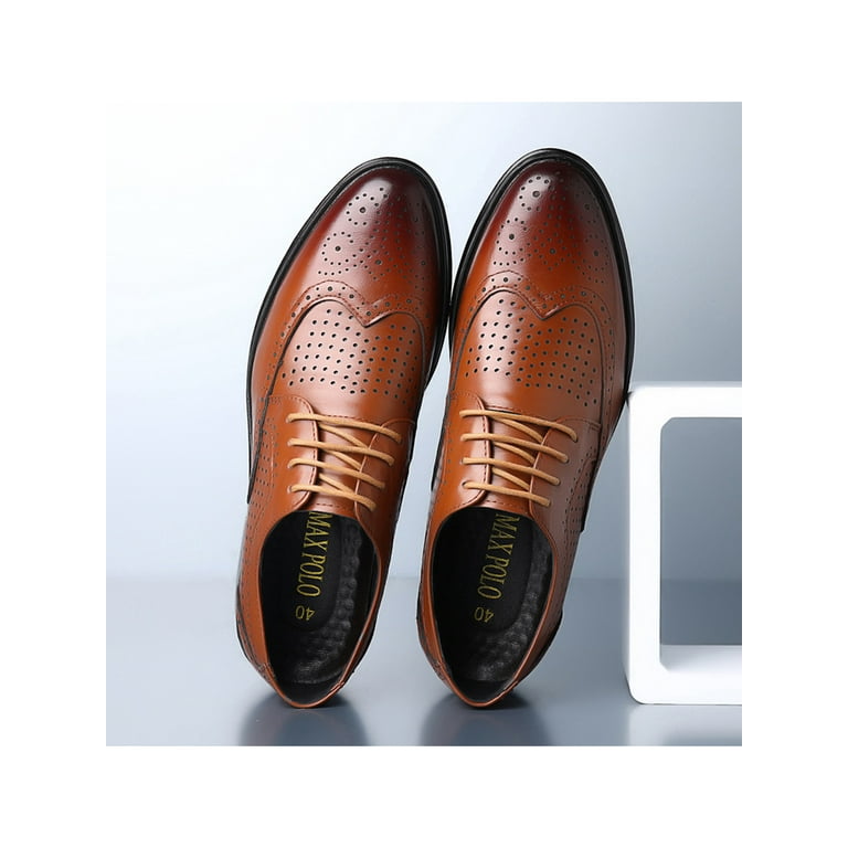 Ritualay Mens Comfort Dress Shoes Breathable Hollow Out Formal