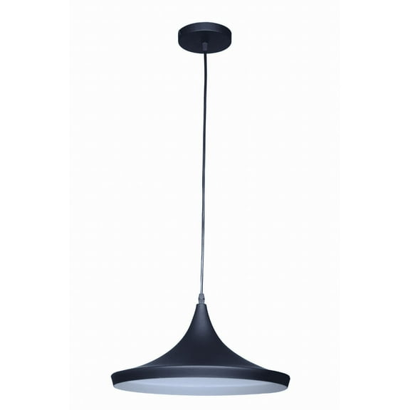 Bromi Design Berkley Single Light Aluminum Pendant in Black