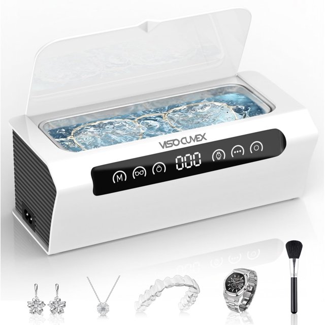 Limpiador ultrasónico de joyas VISOCUVEX 45 kHz 500 ml con panel táctil