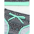 thumbnail image 7 of inlzdz Girls Tropical Print Bikini Set  Two Piece Swimsuits Summer Water Sport Swimwear Bathing Suits Blue 12, 7 of 7