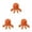 Orange 3PCS, variant on Shaped Chew Toy Cute Pet Companion Anxiety Satisfies Chewing Needs Creates Joyful For Pet And Enhances Intellectual Development
