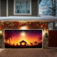 thumbnail image 4 of A Large Christmas Garage Banner For Outdoor Decorations Party Background And Festive Scene Setup Made From Durable Polyester Material With Vibrant Graphics, 4 of 7