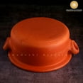 thumbnail image 6 of Swadeshi Blessings Unglazed Clay Pot For Serving with Lid, 2.5L/ Lead Free Earthen Kadai/ Biryani Pot, 6 of 7