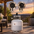thumbnail image 6 of XtremepowerUS 30,000 BTU Double Tank Top Propane Heater, 3 Heat Settings, 750 Sq Ft Portable Outdoor Radiant Heater for 20 lb Tank, 6 of 11