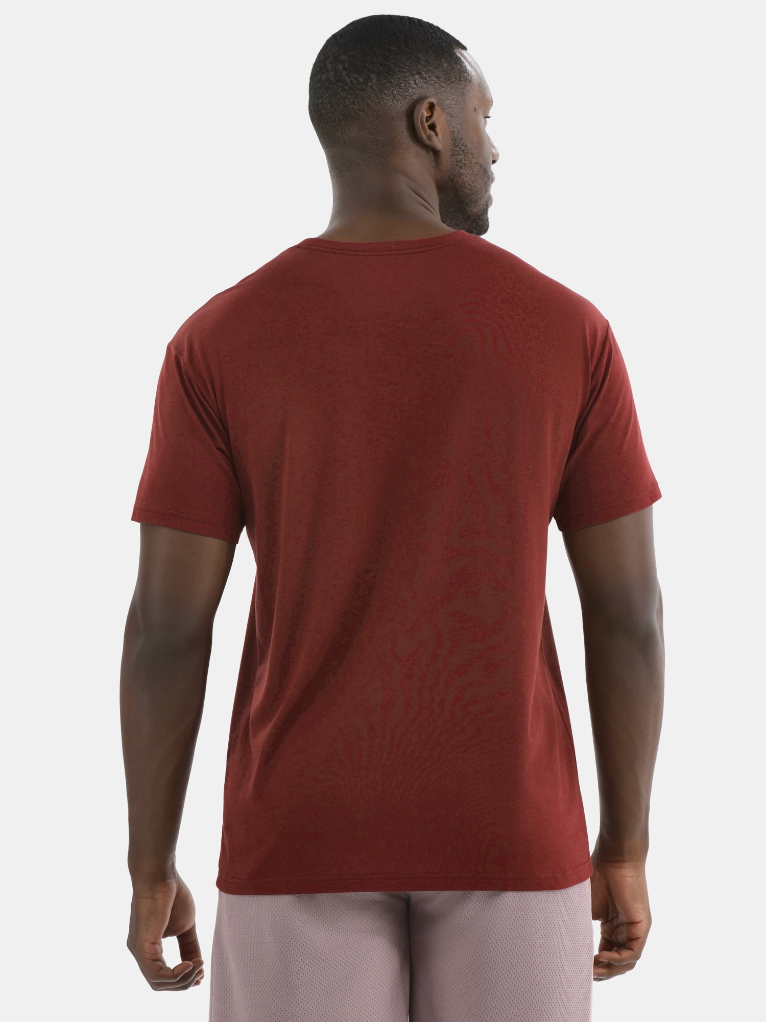 Athletic Works Men's Solid Tri Blend Tee with Short Sleeves, Sizes XS-4XLT