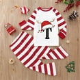 thumbnail image 2 of Gvdentm Pattern A-Z Christmas Family Pajamas Matching Sets Parent-Child Outfit Christmas Pjs Matching Sets Adults Kids Holiday Sleepwear Set, 2 of 5