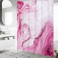 thumbnail image 2 of Hot Pink Marble Shower Curtain, Modern Ombre Fabric Cloth Shower Curtains for Luxury Bathroom Decor, Watercolor Shower Curtain, Dark Pink, 72x72, 2 of 6