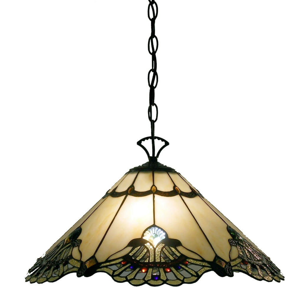 Tiffanystyle Warehouse of Tiffany Courtesan Hanging Lamp