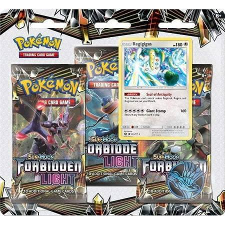 Pokemon Tcg Forbidden Light 3 Booster Blister Pack Regigigas